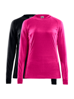 2-Pack Core Thermoshirt Lange mouw Dames - Warm thermisch ondergoed Ronde hals - Thermotrui - thumbnail