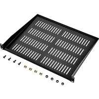 Renkforce RF-3432152 19 inch Apparaatbodem voor patchkast 1 HE Geschikt voor kastdiepte: vanaf 400 mm Zwart - thumbnail