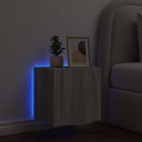 Tv-wandmeubel met LED-verlichting 40,5x35x40 cm grijs sonoma - thumbnail