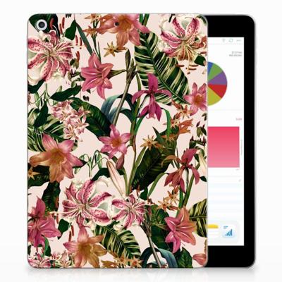 Apple iPad 9.7 2018 | 2017 | Siliconen hoesje | Flowers