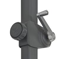 Zweefparasol met aluminium paal 300 cm rood - thumbnail