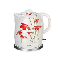 Feel-Maestro MR-066-RED FLOWERS waterkoker 1,5 l 1200 W Rood, Wit - thumbnail