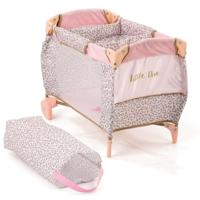 Basic Little diva opvouwbare poppenbedje 41x28x12 cm roze/goud - thumbnail