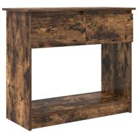 Wandtafel met lades gerookt eikenkleurig 85,5x38,5x74,5 cm - thumbnail