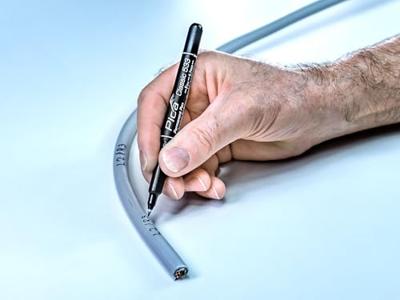 Pica 533/46 permanent pen | 0,7mm | rond | zwart | blister - pi53346sb