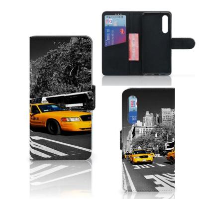 Xiaomi Mi 9 SE | Flip Cover | New York Taxi | Portemonnee hoesje Xiaomi Mi 9 SE | Flip Cover | New York Taxi | Portemonnee hoesje