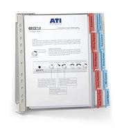 Durable Wandhouder | zonder zichtpanelen | lichtgrijs | v.10 zichtpanelen DIN A4 | 1 stuk - 567410 567410 - thumbnail