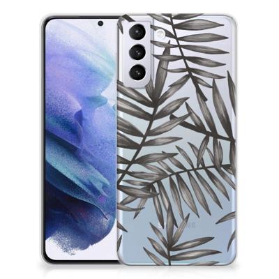 Samsung Galaxy S21 Plus | TPU Case | Leaves Grey Samsung Galaxy S21 Plus | TPU Case | Leaves Grey