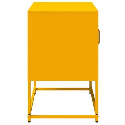 Tv-meubel 68x39x60,5 cm staal mosterdgeel