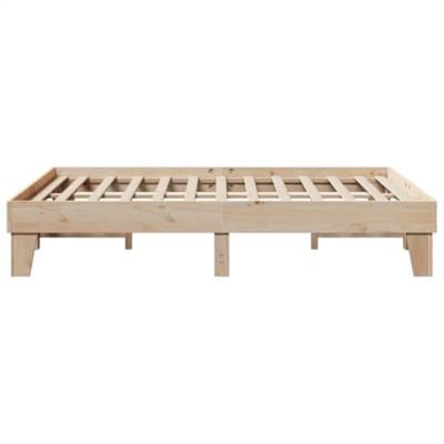 Bedframe zonder matras massief grenenhout 140x190 cm
