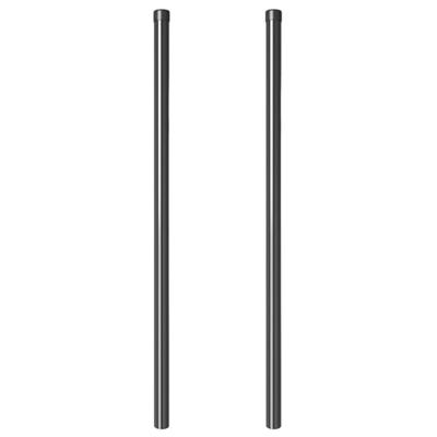 Hekpalen 2 pcs Grijs 120 cm Poedergecoat staal