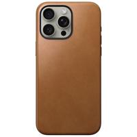Nomad Modern lederen hoesje iPhone 15 Pro Max - English Tan - thumbnail
