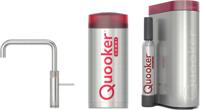 Quooker Fusion square met COMBI boiler en CUBE reservoir 5-in-1 kokend water kraan RVS - thumbnail