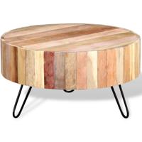 Salontafel massief gerecycled hout - thumbnail