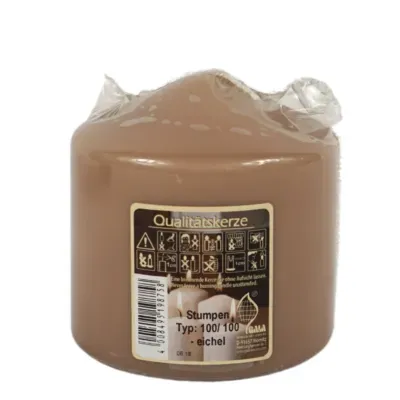 Gala stompkaars bruin 10 x 10 cm | 12 stuks