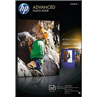 HP Advanced fotopapier ft 10 x 15 cm, 250 g, pak van 100 vel, glanzend