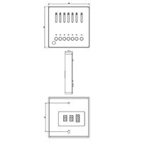 Deko Light DMX Wandsteuerung X-Fade-6 II Wandbediening 86 mm 86 mm 16.3 mm - thumbnail
