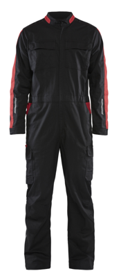 Blåkläder Industrie overall stretch 61441832 | Zwart/Rood | Maat 44 - 7330509762769