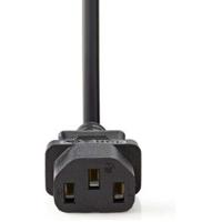 Nedis CEBW10000BK20 Voedingskabel Schuko Male Haaks - C13 (iec-230-c13) 2,0 M Zwart - thumbnail