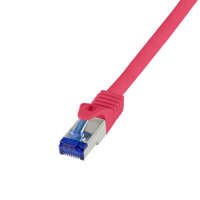 LogiLink C6A014S RJ45 Netwerkkabel, patchkabel CAT 6A S/FTP 0.25 m Rood 1 stuk(s)