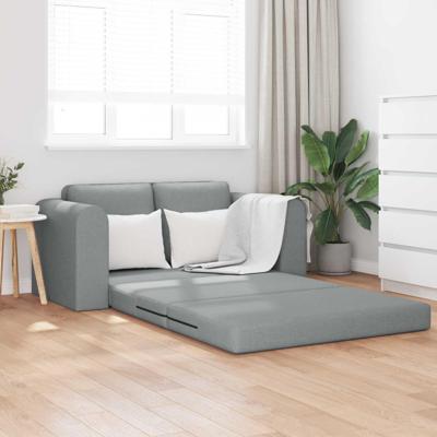 Vouwsofa Bed Lichtgrijs 148 x 71 x 83 cm Stof