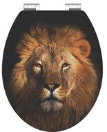 MDF High Gloss WC-bril LION met soft-close lange levensduur: extreem onbreekbaar en krasbestendig comfort en functie: geruisloos sluiten dankzij de automatische valrem eenvoudig schoon te maken