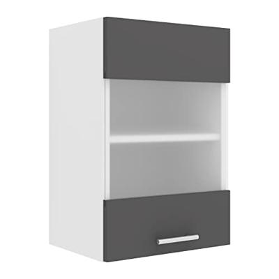 VCM Wandkast Esilo (Hangende kast, Wit/antraciet, 1 Glastür) VCM Wandkast Esilo (Hangende kast, Wit/antraciet, 1 Glastür)