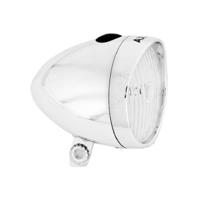 Axa classic led koplamp zilver incl. batterijen (werkplaatsverpakking) - thumbnail
