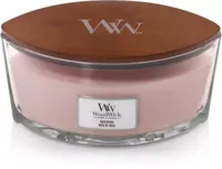 WoodWick Geurkaars Ellipse Rosewood - 9 cm / 19 cm - Geurkaars in Glas - Houten Lont - thumbnail