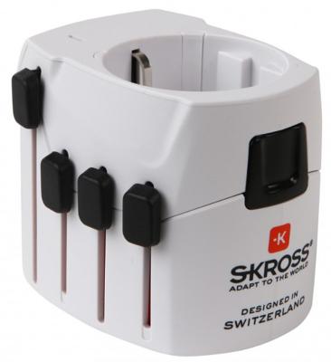 SKROSS PRO - Reisadapter voor reizigers uit Europa (geaard contact)