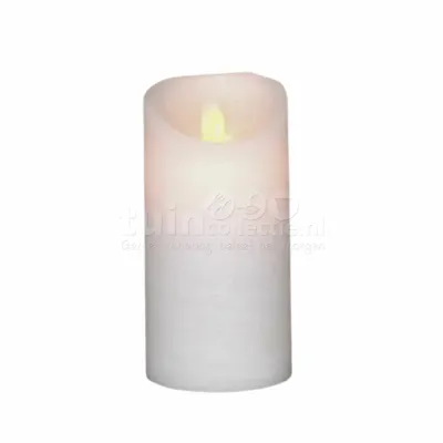 Batterijverlichting kaars wax rustiek met bewegende vlam 15 cm Anna's Collection - Annas collection - thumbnail