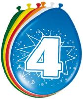 Ballonnen 4 jaar (8 st) - thumbnail