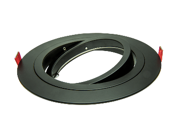 AR111 armatuur inbouw 1 voudig rond 180mm zwart