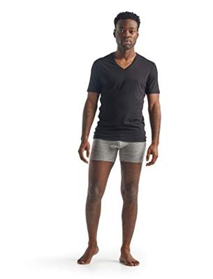 Icebreaker Merino 150 Anatomica SS V Thermoshirt Heren Black M - thumbnail