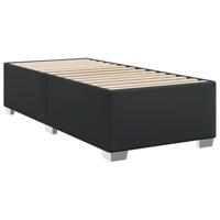 Boxspring met matras kunstleer zwart 80x200 cm - thumbnail