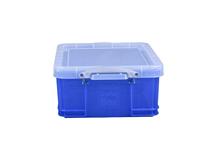 Opbergbox ru 18ltr 480x390x200mm transp blauw - thumbnail
