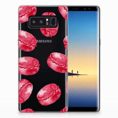 Samsung Galaxy Note 8 | Siliconen Case | Pink Macarons