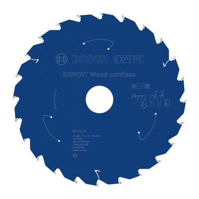 Bosch Accessoires EXPERT Wood cordless Cirkelzaagblad | 190 x 1,5/1 x 30 mm | T24 - 2608902156 Bosch Accessoires EXPERT Wood cordless Cirkelzaagblad | 190 x 1,5/1 x 30 mm | T24 - 2608902156