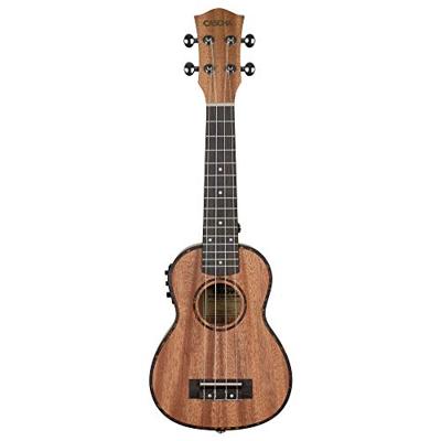 Cascha HH 2026L linkshandige premium sopraan ukelele met tas en plectra