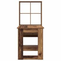 Bureau met plank Oud Hout 122 x 67 x 145 cm Bewerkt hout - thumbnail