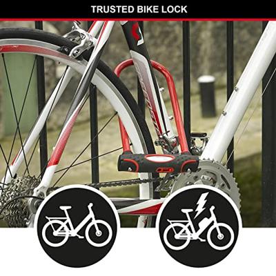 MASTER LOCK U Fietsslot [met sleutel] [Universele fietshouder] [gecertificeerd slot] [Rood] 8195EURDPROCOLR