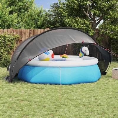 Pooldome Zwart 405 x 405 x 192 cm 185T polyester met PU-coating
