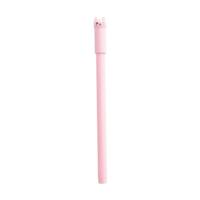 10 stuks kat vorm kunststof zwarte inkt gel pen 0.5 mm cartoon pennen (roze) - thumbnail