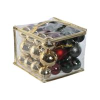 Kerstballen Home ESPRIT Rood Groen Polyethyleen 25 x 25 x 25 cm (41 Onderdelen) - thumbnail