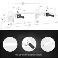 Optrekstang Wandmontage Wit - thumbnail