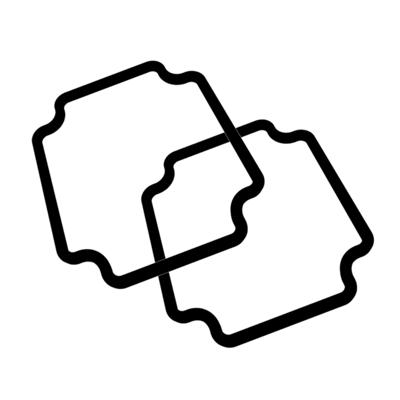 Hammond Electronics 1550Z101GASKET Afdichting Silicone Zwart (l x b x h) 50 x 45 x 2 mm 2 stuk(s)