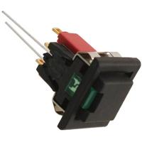 C & K Switches 8121J85ZGE226 Push button 8020 Series Druktoets 28 V/DC 1x aan/(aan) Groen 1 stuk(s) Bulk - thumbnail