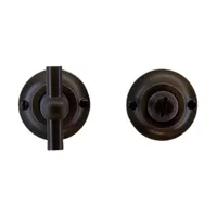 Hdd Pro WC Garnituur Rond Retro 43 Mm Classic Petra Carbon Black - thumbnail