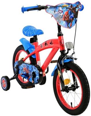 Spiderman Marvel spider-man kinderfiets - jongens - 14 inch - rood/blauw