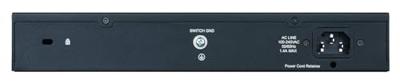 D-Link DGS-1100 Series 24-Port Gigabit PoE Smart Managed Switch met 12 PoE Ports, 100W PoE power budget, 802.3af/at, VLAN support, layer 2 features, QoS, 802.3az EEE, Fanless